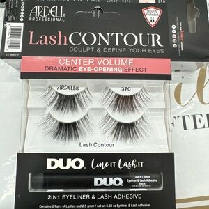 Ardell Lash CONTOUR Dramatic Eye Opening Effect + Eye Liner & Lash Adhesive #370